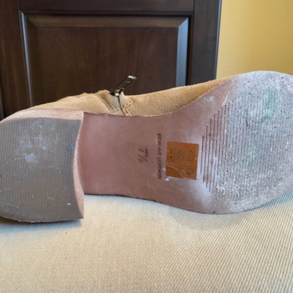 Madewell The Lonnie Boot‎ In Khaki Brown Suede Size 7.5 - Picture 3 of 7